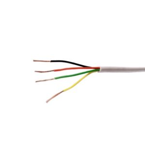 Bobina de 305 Metros / Cable de Cobre / 4x22 AWG / Tipo CM-CL2 / Para Interior / Color Blanco / Para Aplicaciones de Alarmas de Intrusión y Automatización