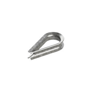 Cuello/ Guardacabo/ Rozadera para Cable de 1/4" de Acero Galv. por Inmersión.