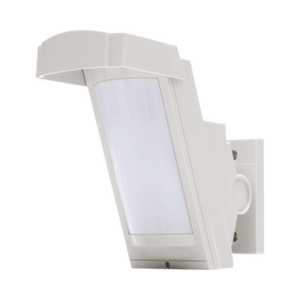 Detector de Movimiento / 100% Exterior / Cableado / Hasta 12 metros a 85° de cobertura/ Instalación a 3 metros / Compatible con cualquier panel de alarma