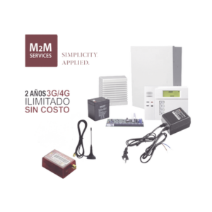 (2 Años 4G ILIMITADO INCLUIDO) Kit VISTA48LA,Teclado 6150, Comunicador MN01LTEM Transformador, Bateria y Sirena de 15 Watts