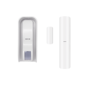 Sensor de Movimiento Tipo Cortina / 100 % Exterior / Alimentado por baterías / Doble tecnología MW & PIR / Compatible con AXPRO / Incluye DS-PDMC-EG2-WB