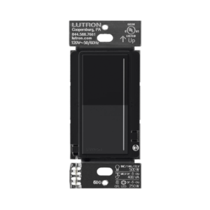 (RadioRa3) Atenuador táctil SUNNATA Dimmer PRO color negro para linea Radio Ra3, el cable neutro es opcional 250W LED / CFL