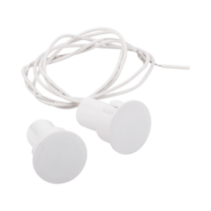 Contacto magnético para puertas y ventanas Metálicas, aluminio y madera de empotrar color blanco / GAP: 24 mm